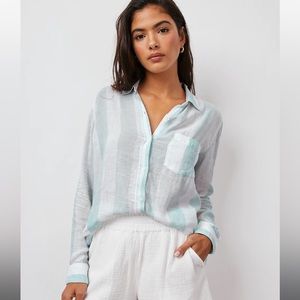 NWT Rails Charli Shirt Moss Stripe